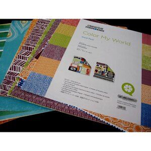 Creative Memories Color My World Stack Pack 24, not including die cut  sheets, +